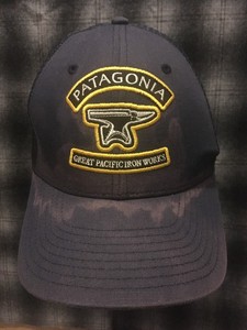 rare patagonia great pacific iron works cap hat mesh snapback ebay patagonia iron works hat