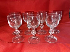 Shot glass set Of  7 Vodka Liqueur Cognac 2oz 50ml Bohemia Czech Crystal Glasses