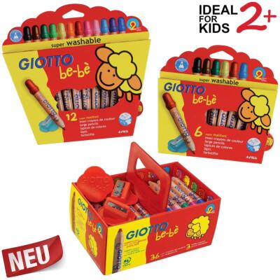 LYRA GIOTTO  Super Farbstifte Buntstifte 6er / 12er + Spitzer * be-be bebe