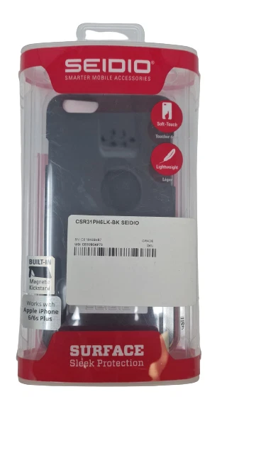 Funda Seidio para Apple iPhone 6 + 6s + Funda Plus con Soporte Magnético Negra Foto 4 de 4