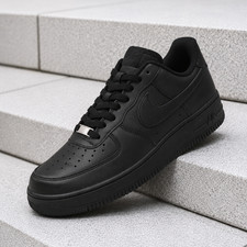Nike Air Force 1 Low '07 Triple Black Mens CW2288-001 NEW