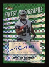 2005 Marion Barber Topps Finest Xfractor Auto Autograph Rookie Rc #169/199