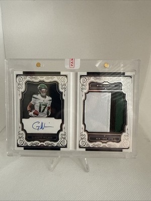 2022 National Treasures Garrett Wilson Rookie Booklet Signature /99
