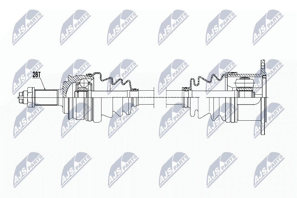 DRIVE SHAFT NPW-SU-021 FOR SUZUKI GRAND/VITARA/II M16A 1.6L J20A 2.0L 4cyl - Image 11