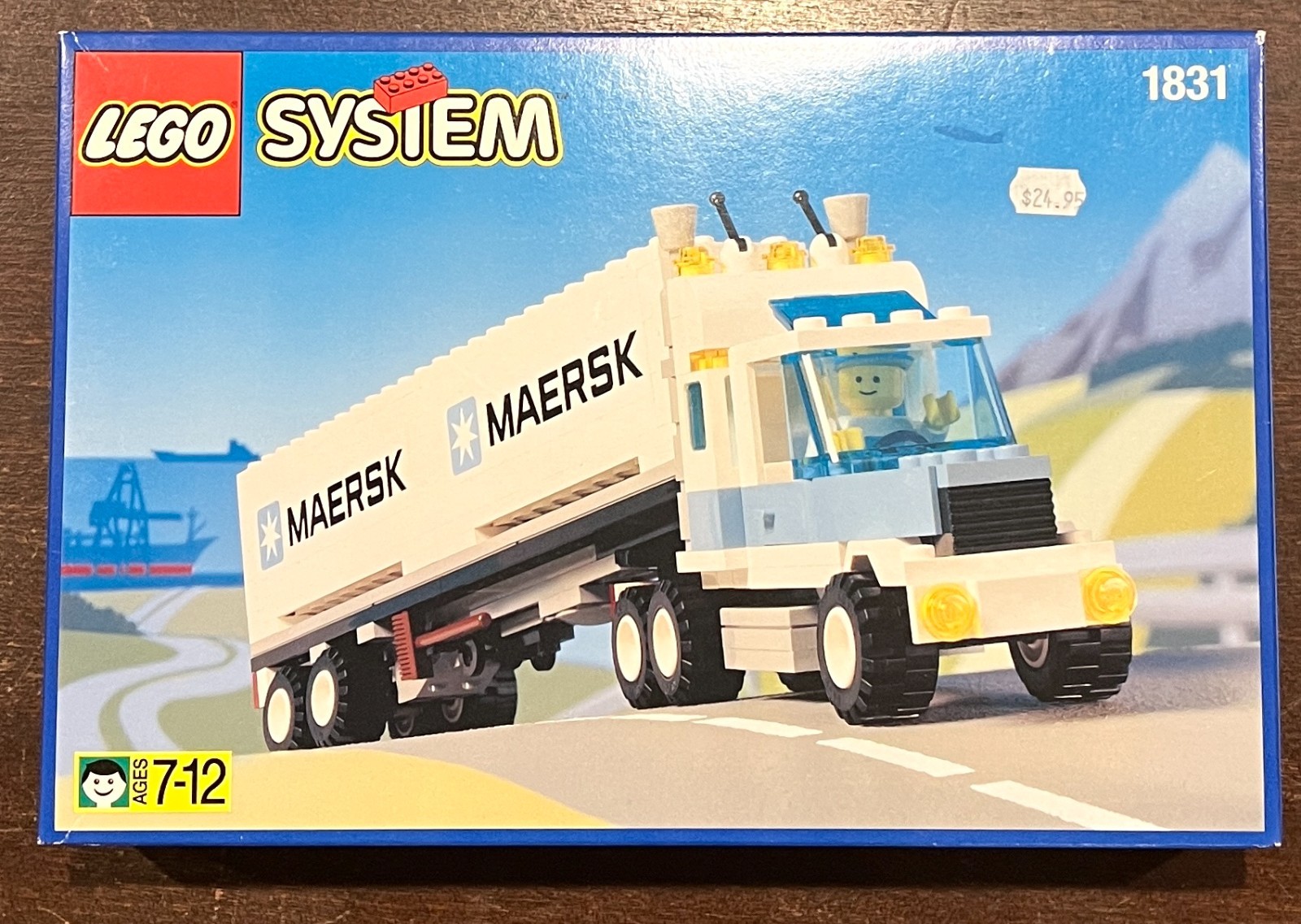 LEGO # 1831	Maersk Line Container Lorry _1995 MISB Vintage LEGOLAND *SEALED*