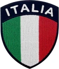 Italy Shield Flag Patch Embroidered Applique Iron on Sew on Italian National Emb