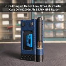 Ultra-Compact Heltec LoRa 32 V4 Meshtastic Case 2000mAh  L76K GPS Ready 