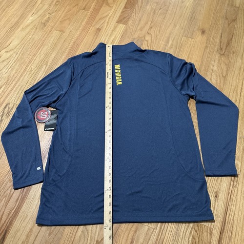 Michigan Wolverines Long Sleeve 1/4 Zip Jacket Size XL Colosseum Athletics NWT - Picture 11 of 12