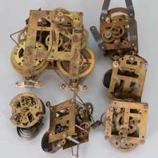 CLOCK MOVEMENTS mantel wall AMERICAN, GERMAN timepieces and striking FOR PARTS