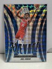 2024 Panini Mosaic Joel Embiid #23 Elevate Silver Mosaic Prizm 76ers