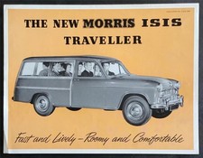 MORRIS ISIS TRAVELLER Car Sales Brochure OCT 1955 #H&E 5569