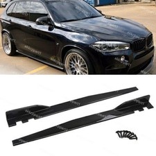 For BMW X5M F85 46" Side Skirts Extension Rocker Panel Splitter Glossy Black UK