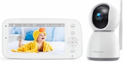 5'' HD Bildschirm Video Babyphone Kamera, Bewegungserkennung, Zwei-Wege-Gespräch - KEIN WIFI