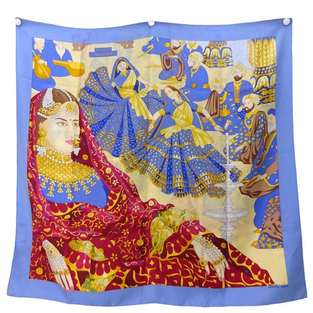 Splendeur des maharajas II orange - Hermès Scarf Details | Scarf Sage