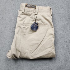 Bills Khakis Mens 32 Beige Pants Unhemmed NWT Made in USA Cotton Chino Style