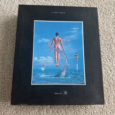 Pink Floyd Shine On BOX SET 9 CD's 8 Postcards, Book Stand, Hardcover Book