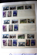 série touristique,1960, neufs, oblitérés ,non dentelés , 24  FDC, 1 feuille