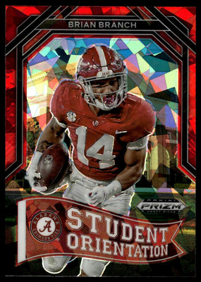 2023 Panini Prizm Draft Picks #SO-22 Brian Branch Student Orientation Red Ice