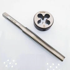 1set TR10 x 2 HSS Right hand Trapezoidal thread tap and Die