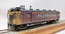 WALTHERS "CUSTOM PAINTED" Ontario Midland OMID EMC Gas Electric Doodlebug, C7