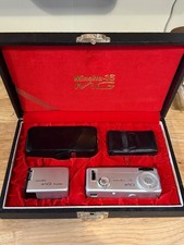 Vintage Minolta-16 MG Subminiature Film Camera w/ Box, Flash, Case