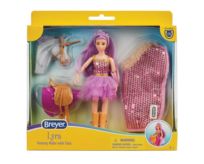 Breyer Freedom Series #10659 Lyra Unicorn Rider and Tack - B
