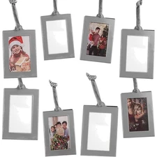 Picture Frames Ornament - Silver Small Hanging Picture Frames - Photo Ornamen...