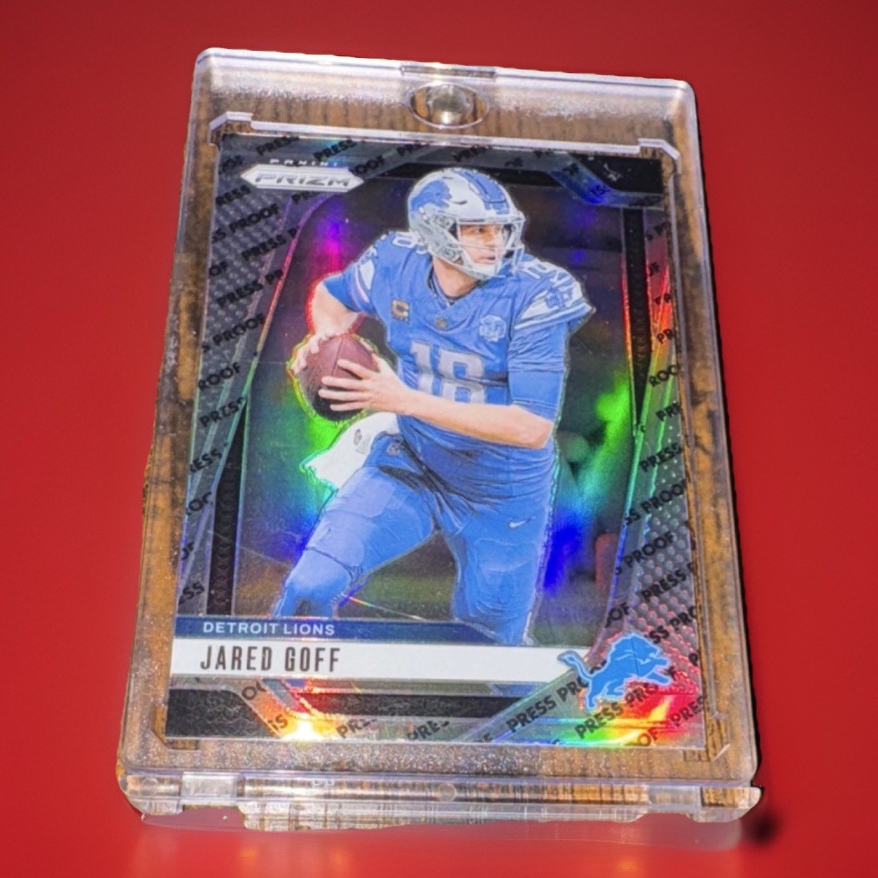 2024 Panini Prizm - Jared Goff Press Proof Prizm #92 Detroit Lions CASE HIT SSP