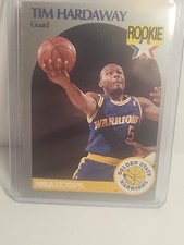 1990 NBA Hoops Tim Hardaway #113 Warriors Rookie Year Card 