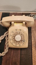 Vintage Rotary Dial Telephone Stromberg Carlson Desk Phone Ivory 1970s
