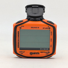Mares Quad 2 Wrist Dive Computer w/ Clear Segmented Display  Bluetooth - Orange