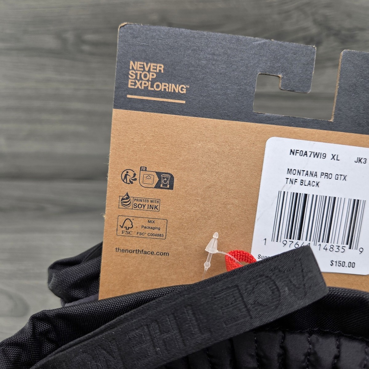 The North Face Ski Mitt Size XL Unisex Black Montana Pro GTX Gore
