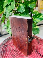 Livre vierge double dragon en cuir grimoire journal en cuir livre des ombres