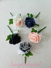 BUTTONHOLES-Rose wedding - VARIOUS COLOURS-Weddings, groom guests