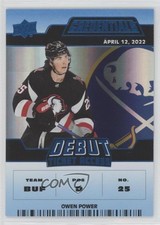 2022 Upper Deck Credentials Debut Ticket Access Blue 49/99 Owen Power #198 0i6