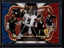 2025 Panini Select Michael Penix Jr. Field Level Tri-Color Prizm #/99 Falcons