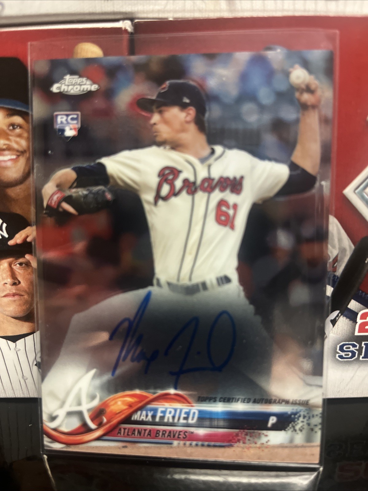 2018 Topps Chrome Max Fried Autograph Card Number RA-MF