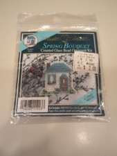 Mill Hill Spring Bouquet Counted Glass Bead Ornament Kit Cottage Pin Back MHSB3