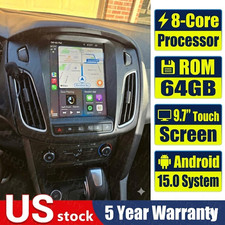 8-core 64g 9.7 Android 15 Apple Carplay Car Stereo Radio For Ford Focus 2012-18