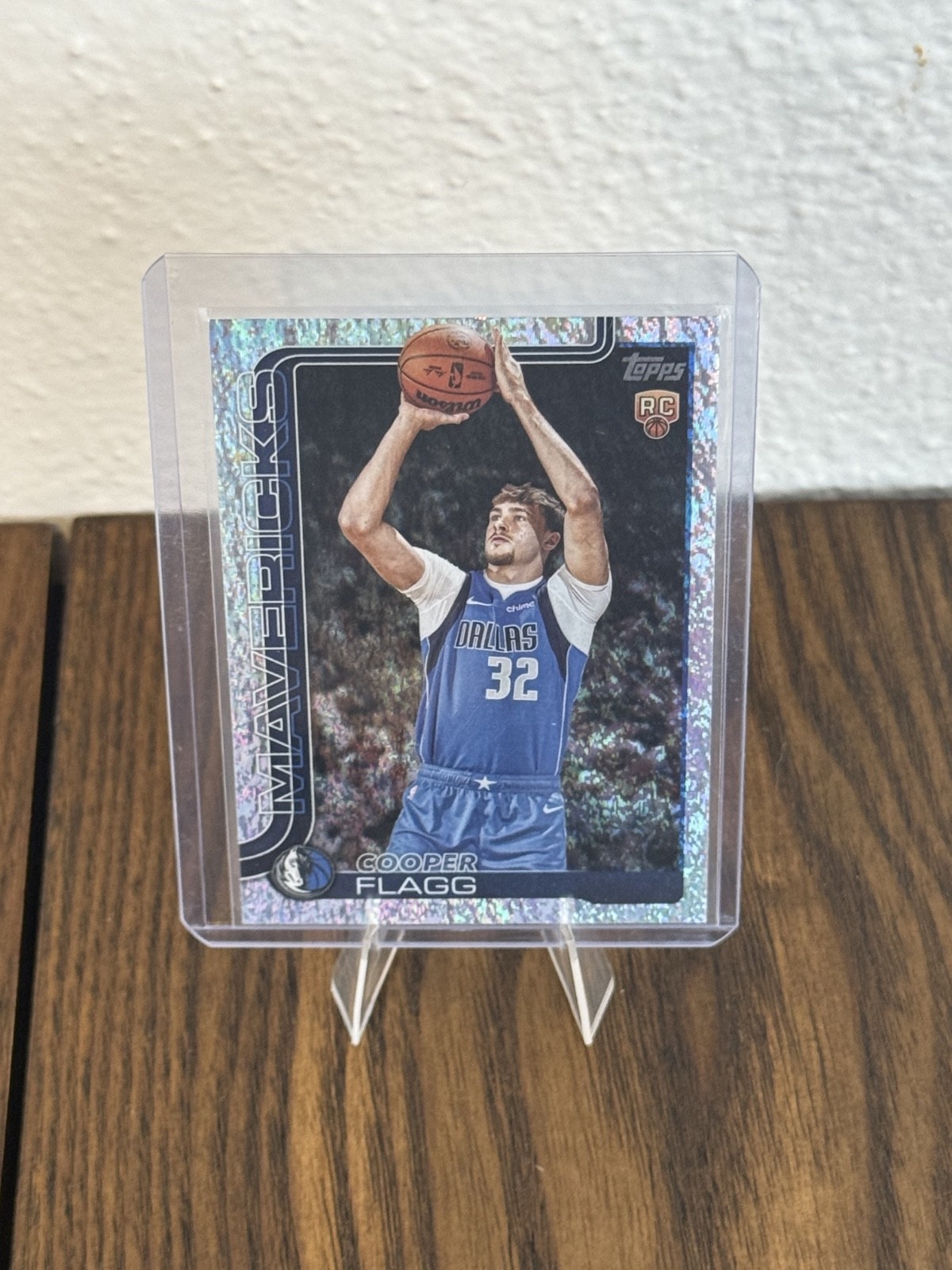 2025-26 Topps Flagship Cooper Flagg Sandglitter Holo Foil RC #201 Mavericks