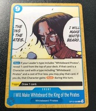 One Piece CCG I Will Make Whitebeard The King Of The Pirates OP12 NM