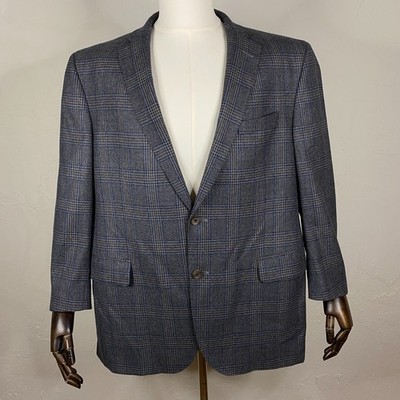 Loro Piana Blazer size 44R Wool Plaid Carroll & Co Sport Coat Suit Jacket