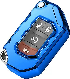 Key Fob Cover Premium Soft Full Protection Key Shell Key Case Comp Colo: Blue