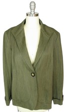 LAFAYETTE 148 NEW YORK One Button Wool Blazer Size 8 Preppy Classic Office