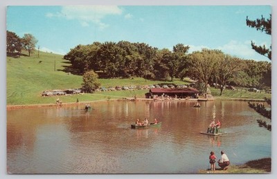 Wheeling West Virginia, Schenk Lake, Oglebay Park, Vintage Postcard