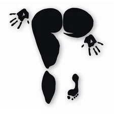 Butt Girl Pressed Booty - Vinyl Decal Sticker - CHOOSE Size & Color