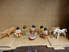 Vintage Playmobil Western Konvolut Indianer Indianer Figuren & Rinder