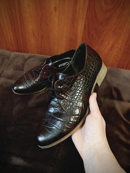 Women Gabor Heels Burgundy Leather 37