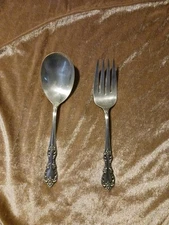wm rogers mfg co extra plate original Grande Elegance Serving Fork And Spoon