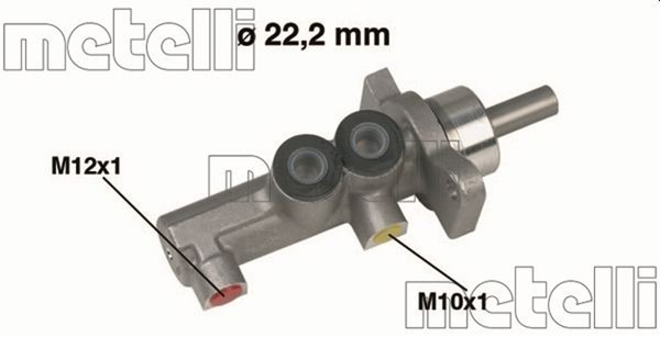 Metelli Hauptbremszylinder 05-0381 FüR Opel Vectra CC J96 Aluminium Caravan F19-image